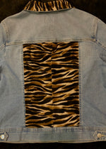 Vspoke Animal Print Custom Denim Jacket