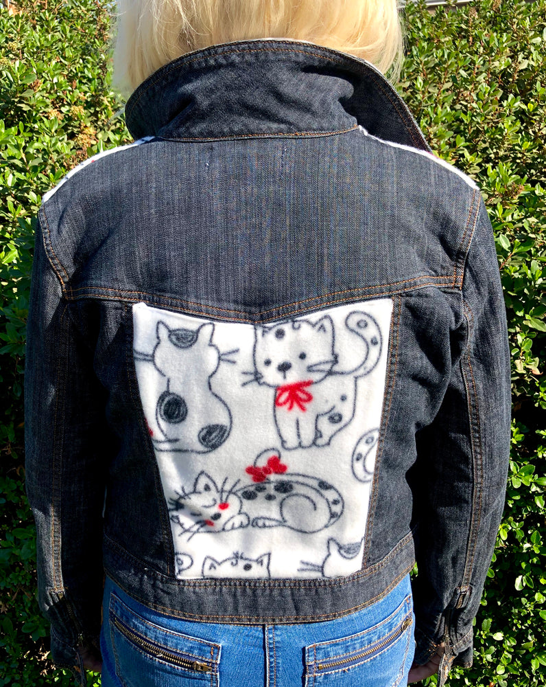 Vspoke Blanket Fleece Custom Denim Jacket